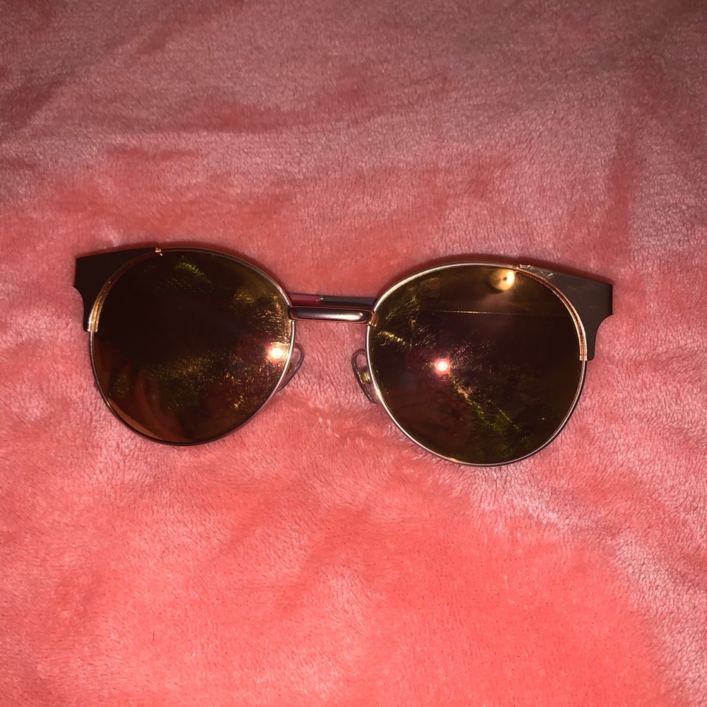 Rose gold sunglasses